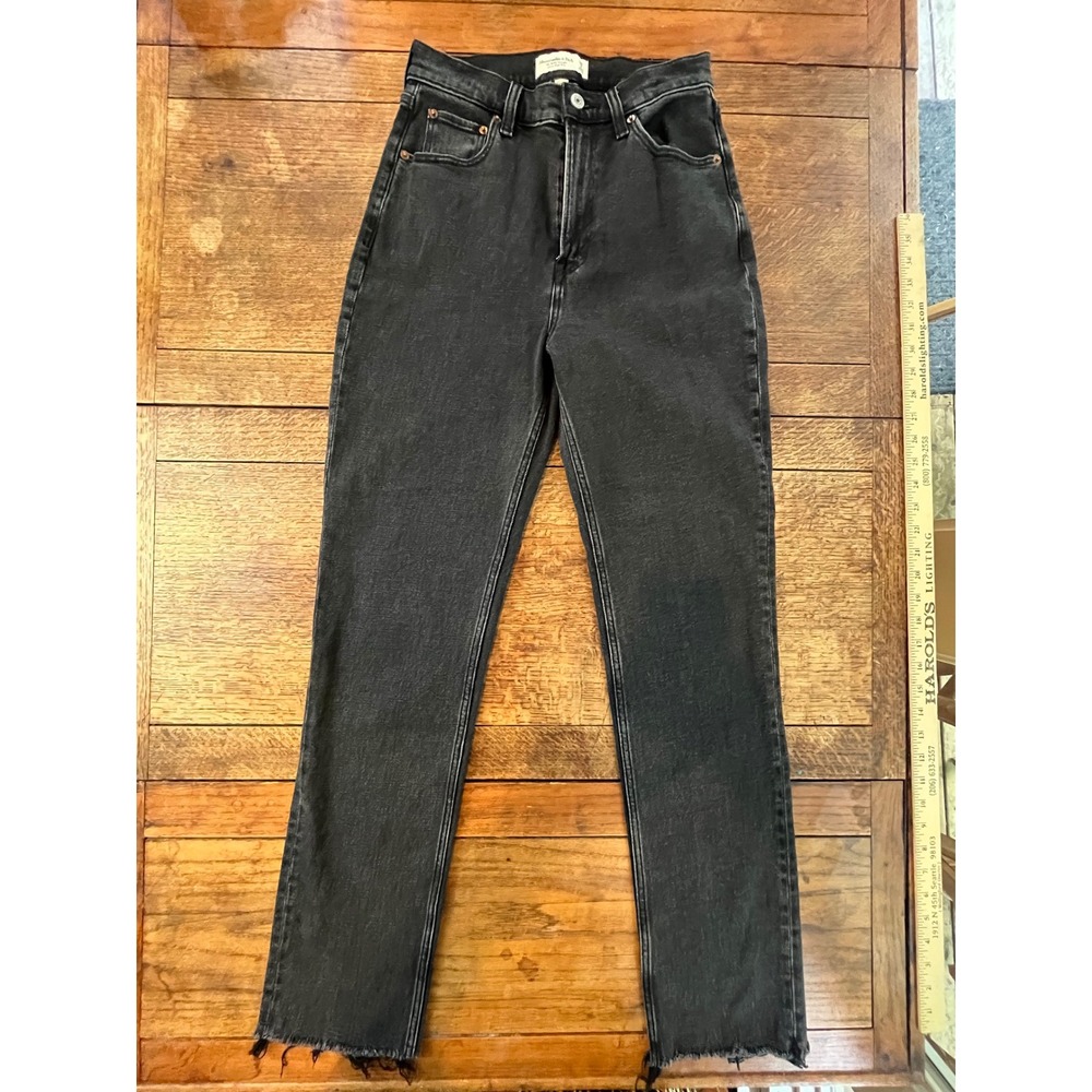 Abercrombie Curve Love Ankle Straight Ultra High-Rise Extra Long 26